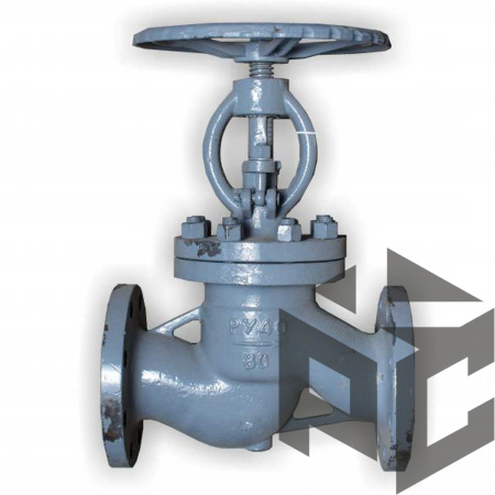 Клапан (вентиль) запорный стальной 15с65нж Ду 25 Ру 16 от производителя "Рускон"