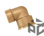 Уголок латунь НР/ВР Ду 15x20 (1/2"х3/4") от производителя "Рускон"